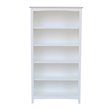 Bowery Hill Shaker Solid Parawood Bookcase - 60