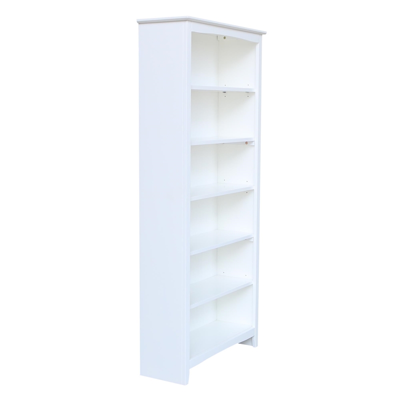 Bowery Hill Shaker Solid Parawood  Bookcase - 72