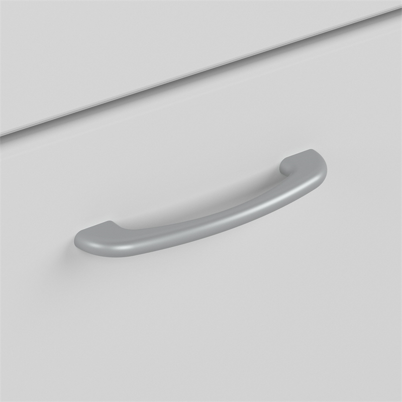 Bowery Hill 2 Drawer Lateral File Cabinet in White - Engineered Wood