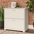 Bowery Hill 2 Drawer Lateral File Cabinet in White - Engineered Wood