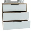 Bowery Hill 3 Drawer Dresser Engineered Wood Dressers in Multi-color