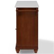 Bowery Hill Transitional Wood Granite Top Kitchen Island in Mahogany