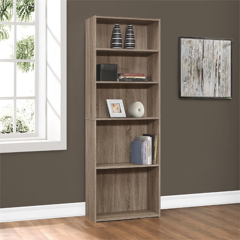 Bowery Hill Bookshelf Bookcase 6 Tier 72