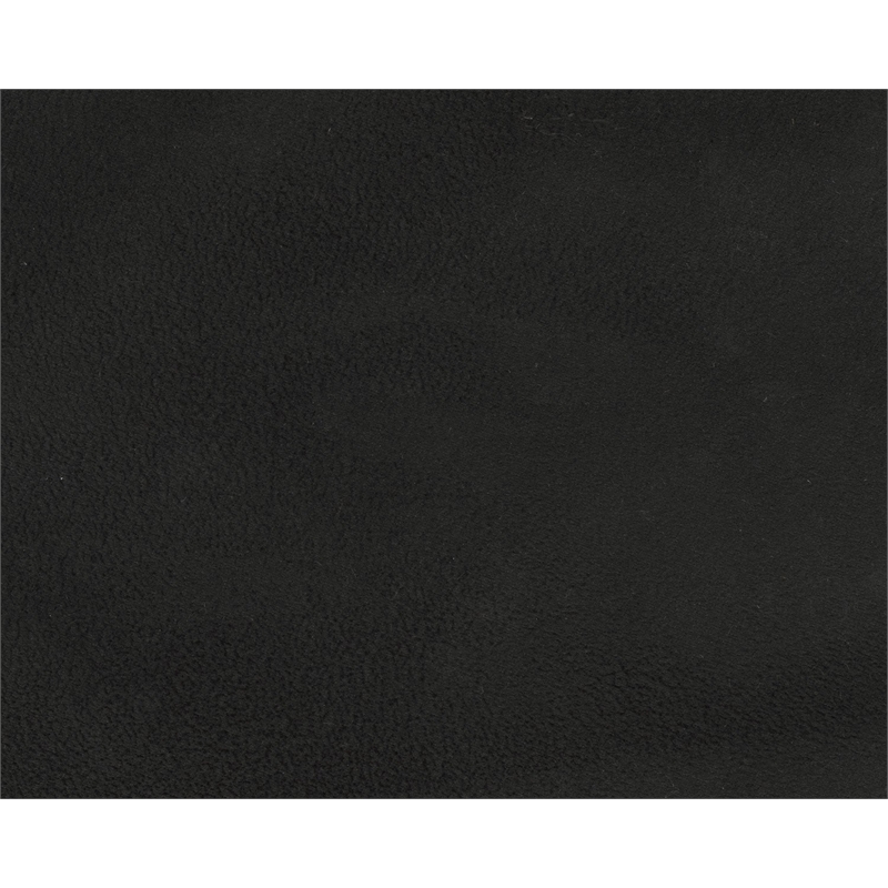 Bowery Hill Contemporary Firmly Cushioned Polyester Upholstered Ottoman in Black