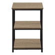 Bowery Hill Living Room/Bedroom Accent Side End Table in Metal Brown