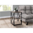 Bowery Hill Living Room/Bedroom Accent Side End Table in Metal Brown