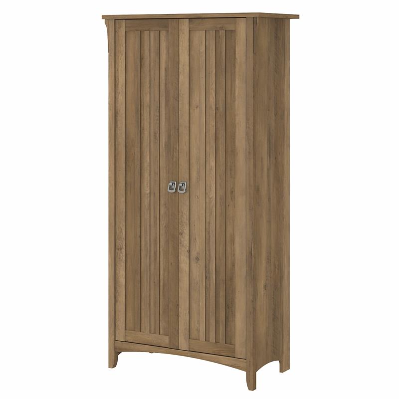 Bowery Hill Engineered Wood Kitchen Pantry Cabinet with Doors in Reclaimed Pine