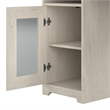 Bowery Hill Engineered Wood 60W L-Shaped Computer Desk in Linen White Oak