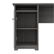 Bowery Hill Traditional 60W L Shaped Computer Desk in Modern Gray