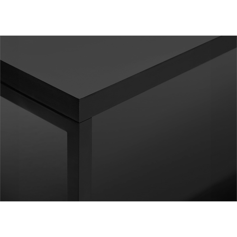 Bowery Hill TV Stand 48 Inch Console Living Room Bedroom Laminate Black