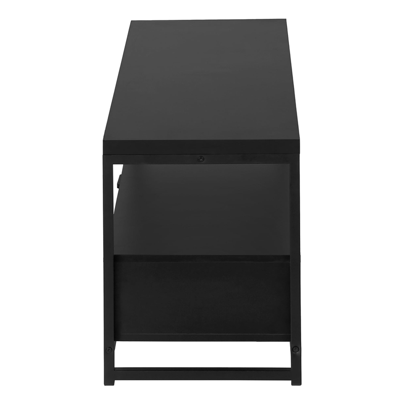 Bowery Hill TV Stand 48 Inch Console Living Room Bedroom Laminate Black
