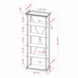 Bowery Hill Industrial Metal 33-Inch Bookcase in Antique Blue