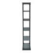 Bowery Hill Industrial Metal 33-Inch Bookcase in Antique Blue