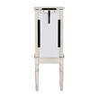 Bowery Hill Transitional Wood Jewelry Armoire in Off White Finish