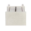 Bowery Hill Transitional Wood Jewelry Armoire in Off White Finish