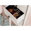 Bowery Hill Transitional Wood Jewelry Armoire in Off White Finish
