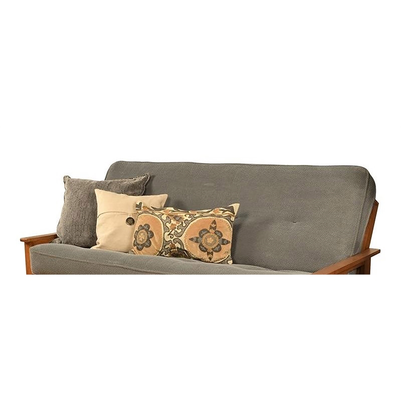 Bowery Hill Full Fabric Futon in Marmont Thunder Blue-Frame Not Included