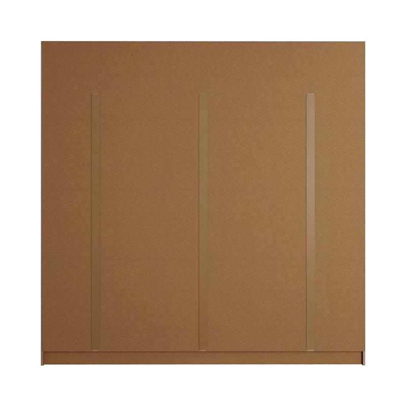 Bowery Hill Engineered Wood 4 Drawer Freestanding Armoire in Maple Brown