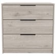 Bowery Hill 3 Drawers Dresser Engineered Wood Dressers in Gray