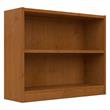 Bowery Hill Small 2 Shelf Bookcase in Natural Cherry - Engineered Wood