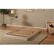 Bowery Hill Wood Solid Wood Pop Up Bed with White Frame-Mattress Not Included