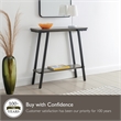 Bowery Hill Contemporary Multi-Functional Console Table in Gray