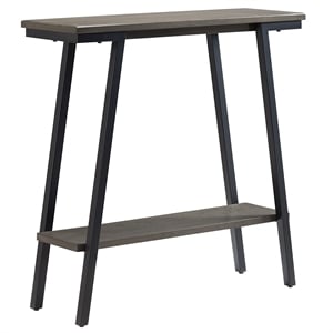 Bowery Hill Contemporary Multi-Functional Console Table in Gray
