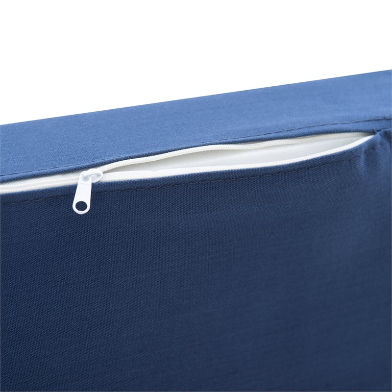 Bowery Hill 5 Piece Polyester Cushion/Pillow Set for Nook in Navy