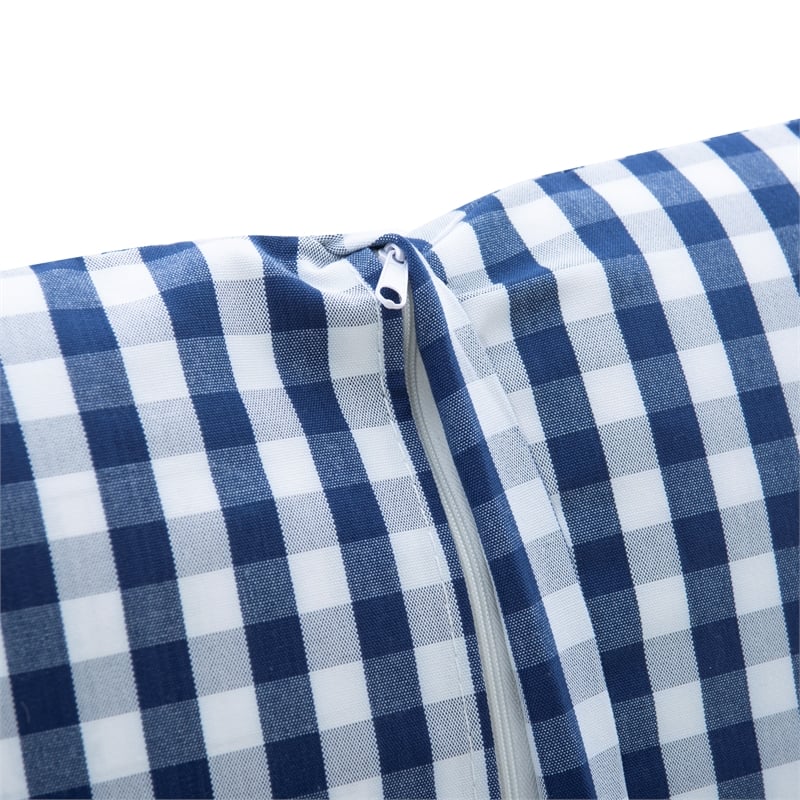 Bowery Hill 5 Piece Polyester Cushion/Pillow Set for Nook in Navy