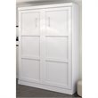 Bowery Hill Contemporary Queen Dual-mount Murphy Wall Bed in White