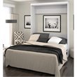 Bowery Hill Contemporary Queen Dual-mount Murphy Wall Bed in White
