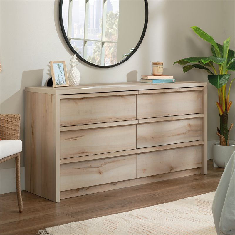 Bowery Hill Engineered Wood Bedroom Dresser in Pacific Maple