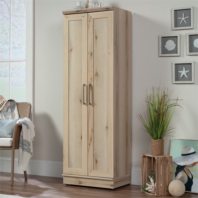 Bowery Hill Engineered Wood Storage Cabinet in Pacific Maple