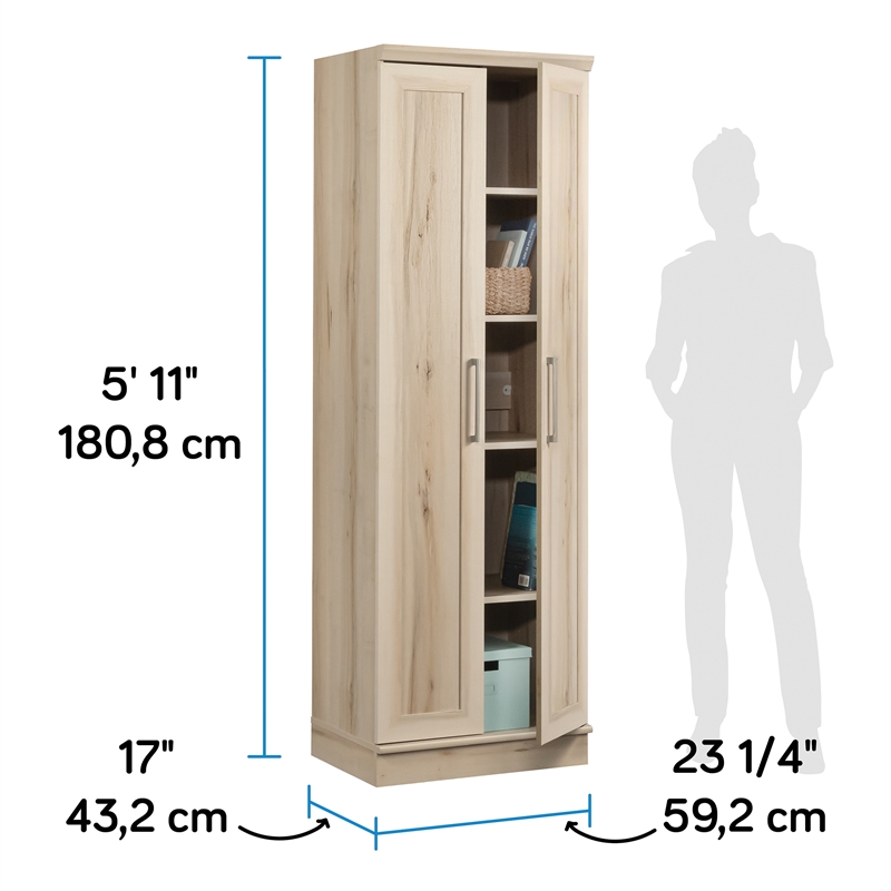 Bowery Hill Engineered Wood Storage Cabinet in Pacific Maple