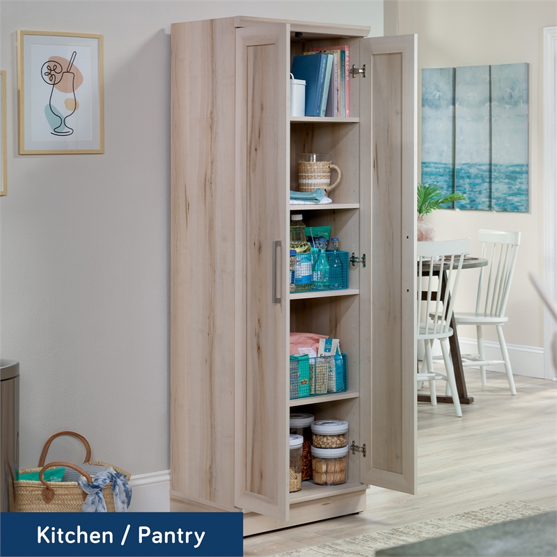 Bowery Hill Engineered Wood Storage Cabinet in Pacific Maple