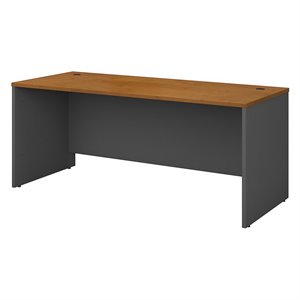 Bowery Hill 72W x 30D Office Desk in Natural Cherry - Engineered Wood