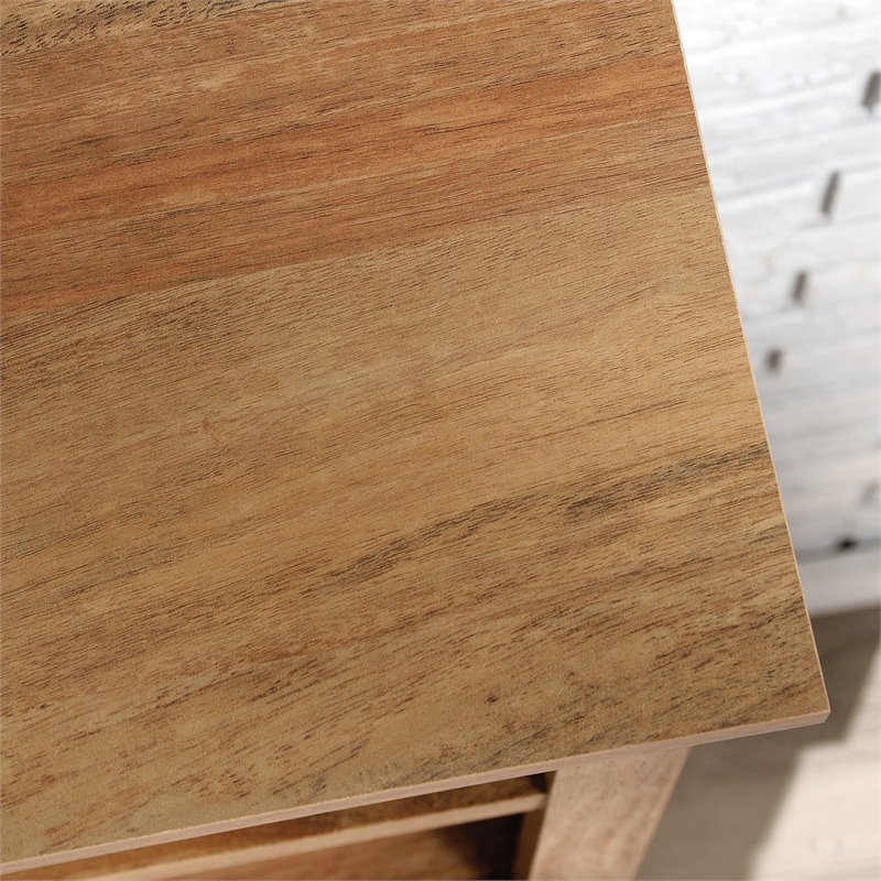 Bowery Hill Engineered Wood 5-Shelf Tall Bookcase in Sindoori Mango/Brown