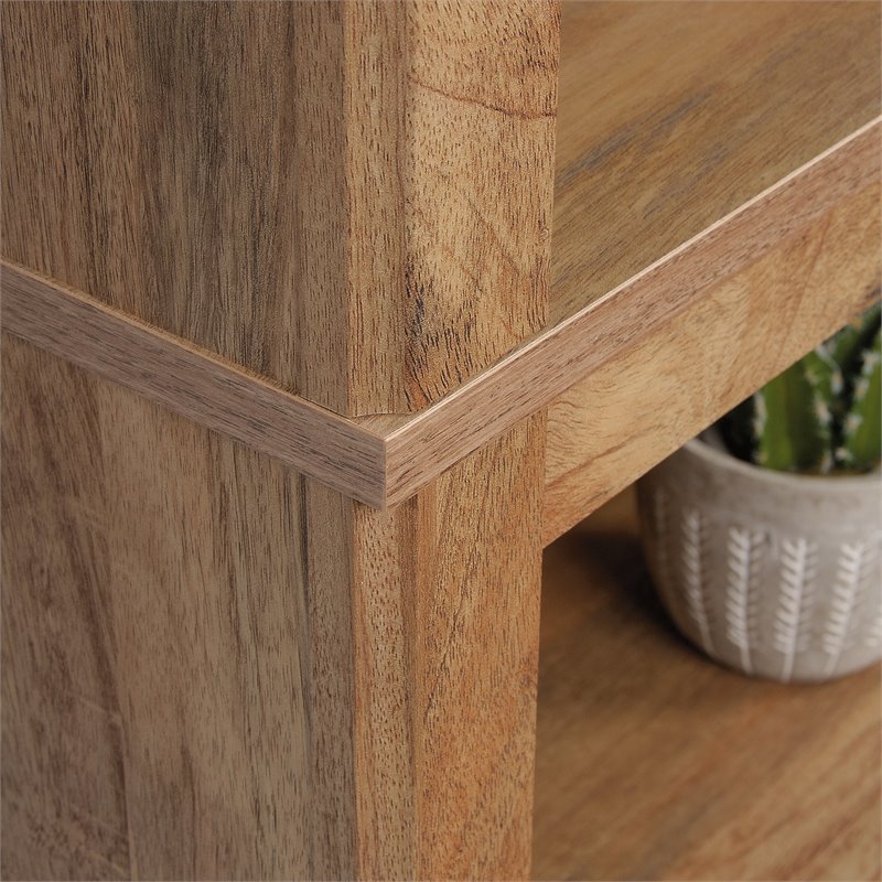 Bowery Hill Engineered Wood 5-Shelf Tall Bookcase in Sindoori Mango/Brown