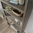 Bowery Hill Modern Engineered Wood 5-Shelf Bookcase in Mystic Oak