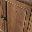 Bowery Hill Traditional Engineered Wood 3-Shelf Bookcase in Vintage Oak