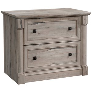 Bowery Hill Engineered Wood 2-Drawer Lateral File Cabinet in Split Oak