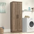 Bowery Hill Engineered Wood Storage Cabinet in Salt Oak Finish