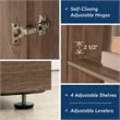 Bowery Hill Engineered Wood Storage Cabinet in Salt Oak Finish