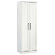 Bowery Hill Contemporary Engineered Wood Storage Cabinet in White Finish