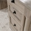 Bowery Hill Engineered Wood Executive Desk in Split Oak Finish