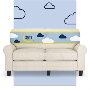 Bowery Hill 61&quot Rolled Arm Loveseat Sofa with Removable Covers Beige