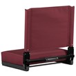 Bowery Hill Grandstand Comfort Seat in Aluminum Frame - Maroon