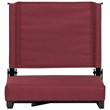 Bowery Hill Grandstand Comfort Seat in Aluminum Frame - Maroon