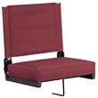 Bowery Hill Grandstand Comfort Seat in Aluminum Frame - Maroon