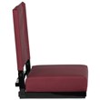 Bowery Hill Grandstand Comfort Seat in Aluminum Frame - Maroon